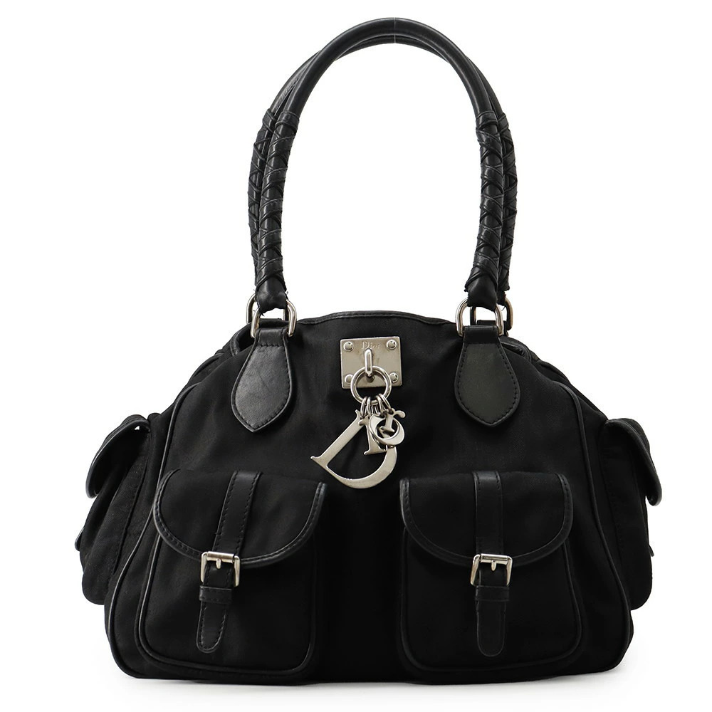 Christian Dior Handbag Oblique Lovely leather black bag